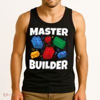 Blocks Brick Master Builder Tank Top thumb 3