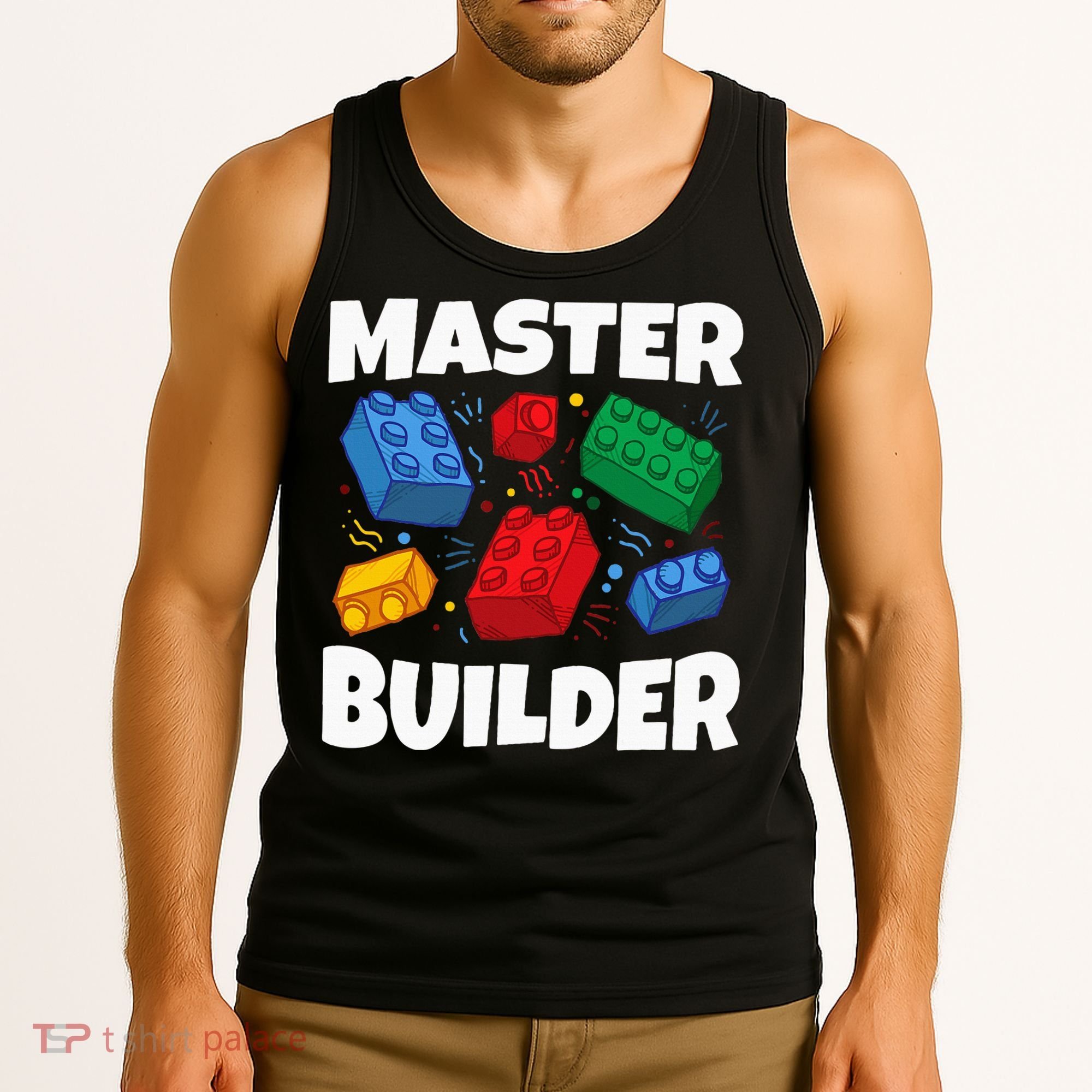 Blocks Brick Master Builder Tank Top