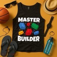 Blocks Brick Master Builder Tank Top thumb 4