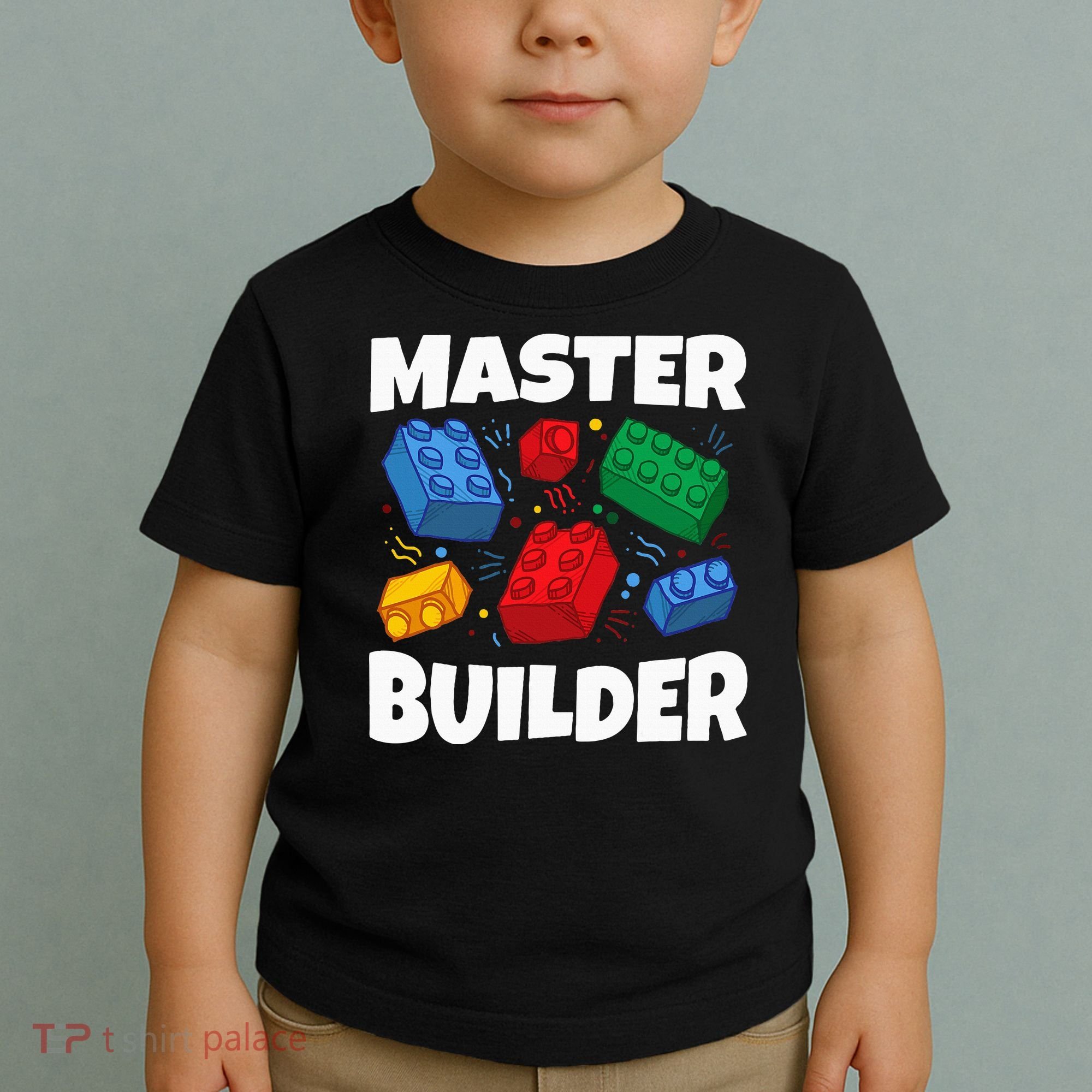 Blocks Brick Master Builder Toddler T-Shirt