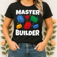 Blocks Brick Master Builder Women's T-Shirt thumb 2