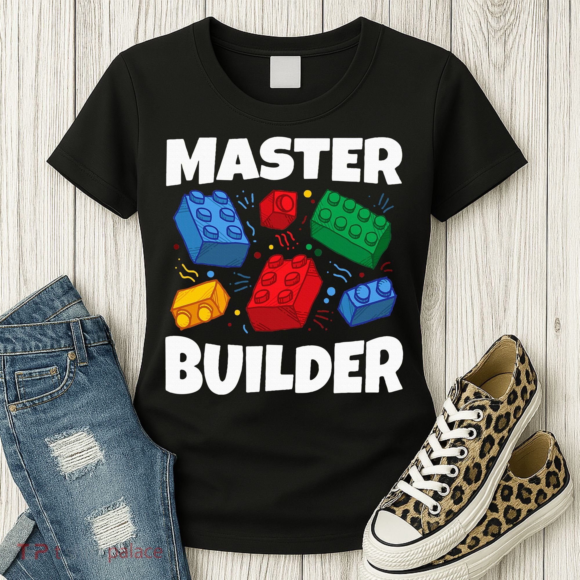Blocks Brick Master Builder Women's T-Shirt
