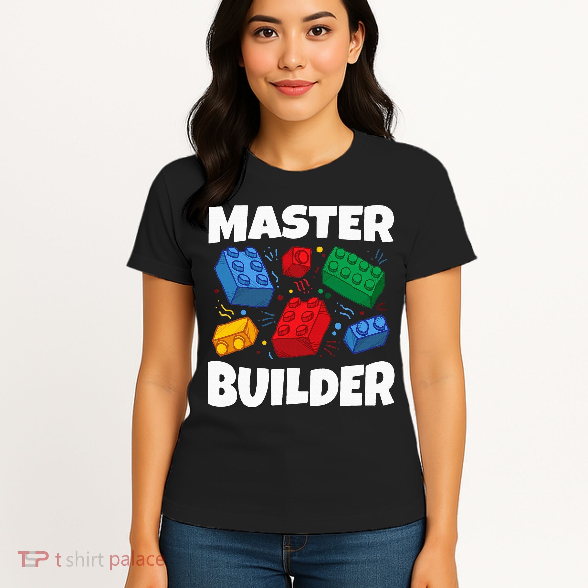 Blocks Brick Master Builder Women's T-Shirt