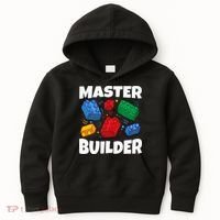 Blocks Brick Master Builder Kids Hoodie thumb 0