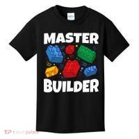 Blocks Brick Master Builder Kids T-Shirt thumb 0