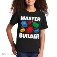 Blocks Brick Master Builder Kids T-Shirt thumb 2