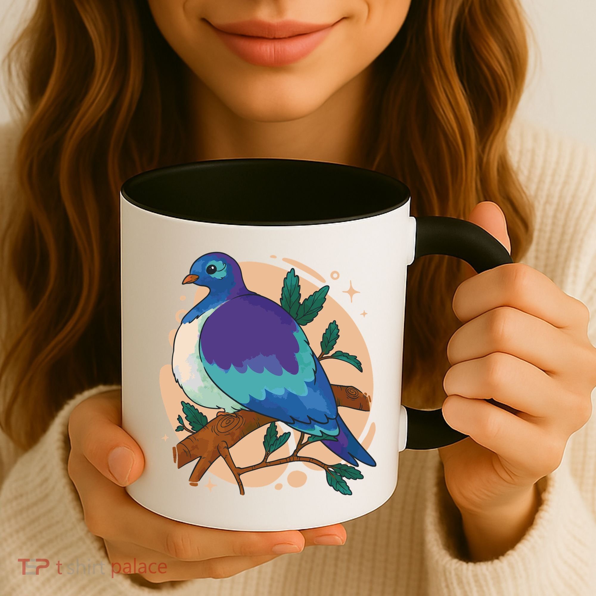 Blue Bird Nature Art Coffee Mug