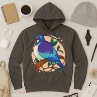 Blue Bird Nature Art Hoodie thumb 3