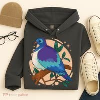 Blue Bird Nature Art Hoodie thumb 4