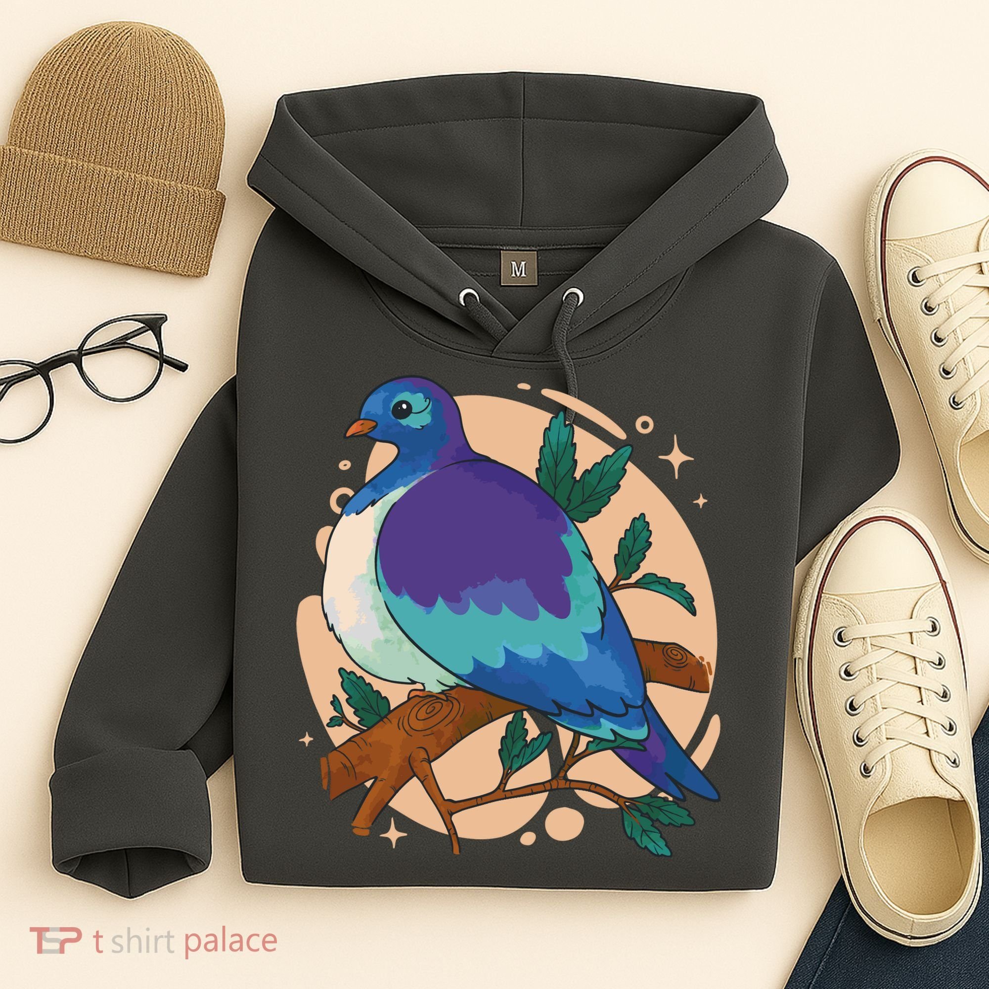 Blue Bird Nature Art Hoodie