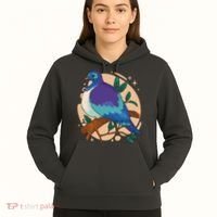 Blue Bird Nature Art Hoodie thumb 5