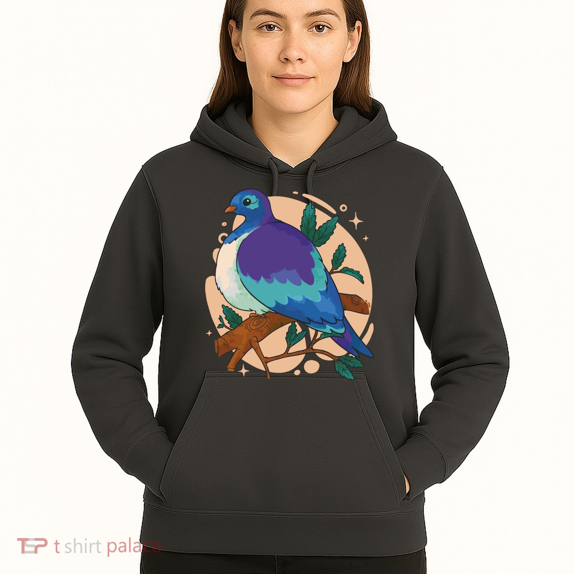 Blue Bird Nature Art Hoodie