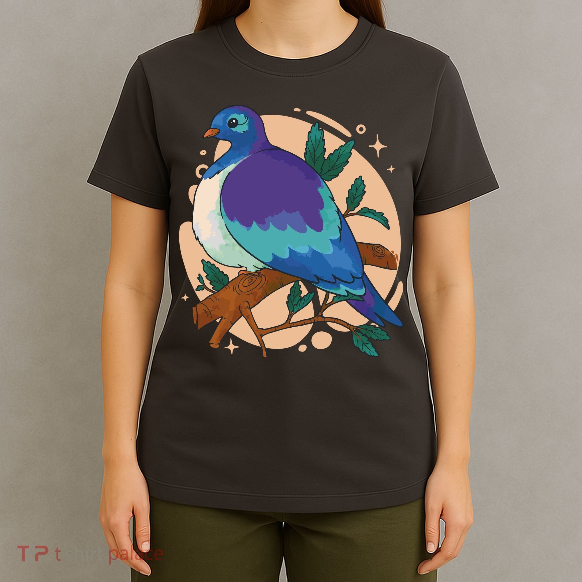 Blue Bird Nature Art T-Shirt