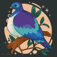 Blue Bird Nature Art T-Shirt thumb 7