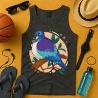 Blue Bird Nature Art Tank Top thumb 4