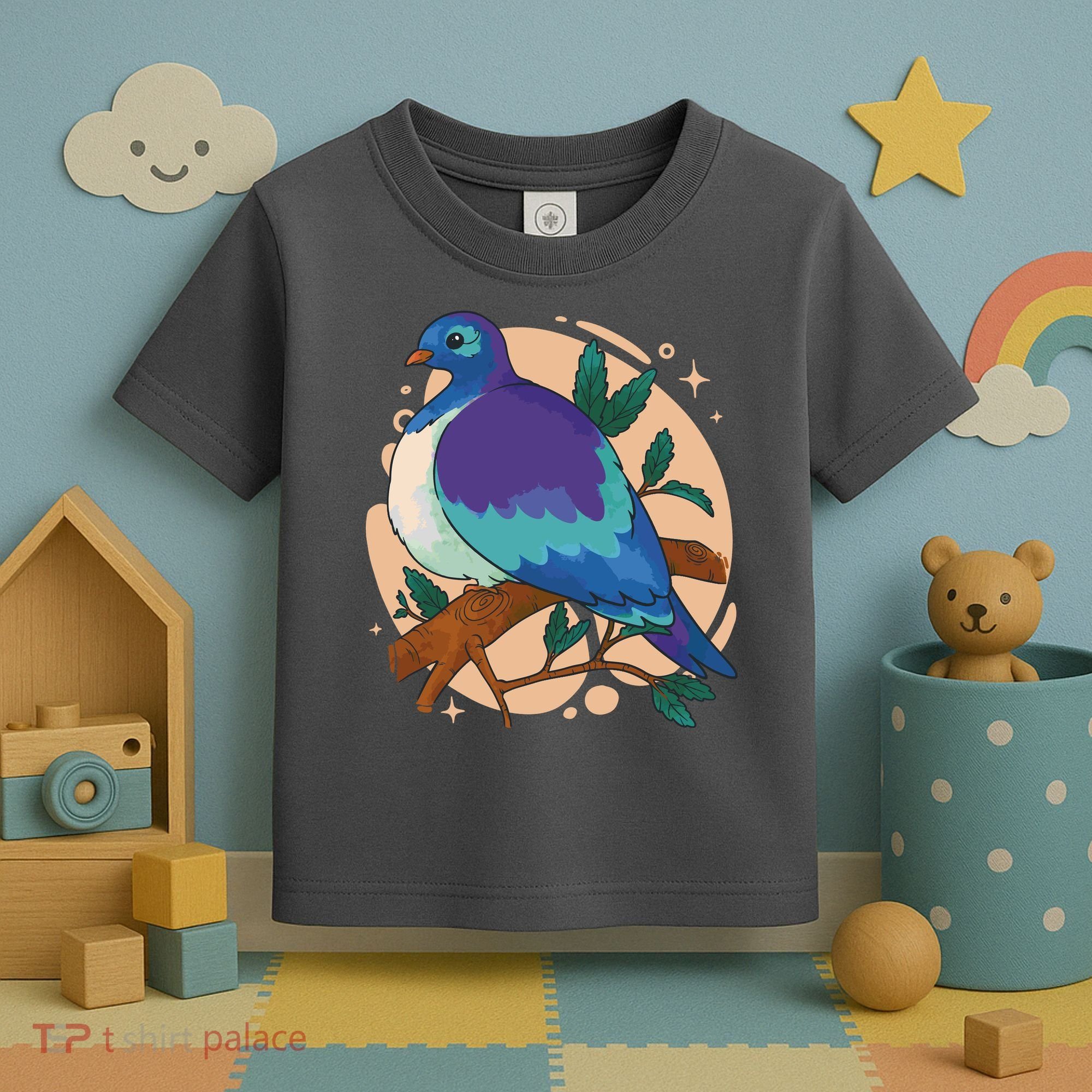Blue Bird Nature Art Toddler T-Shirt