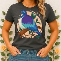 Blue Bird Nature Art Women's T-Shirt thumb 2