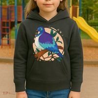 Blue Bird Nature Art Kids Hoodie thumb 3