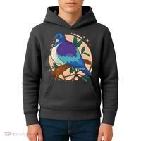 Blue Bird Nature Art Kids Hoodie thumb 4