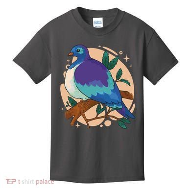 Blue Bird Nature Art Kids T-Shirt