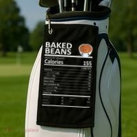 Baked Beans Nutritional Facts Thanksgiving XMas Gift Cute Golf Towel thumb 2