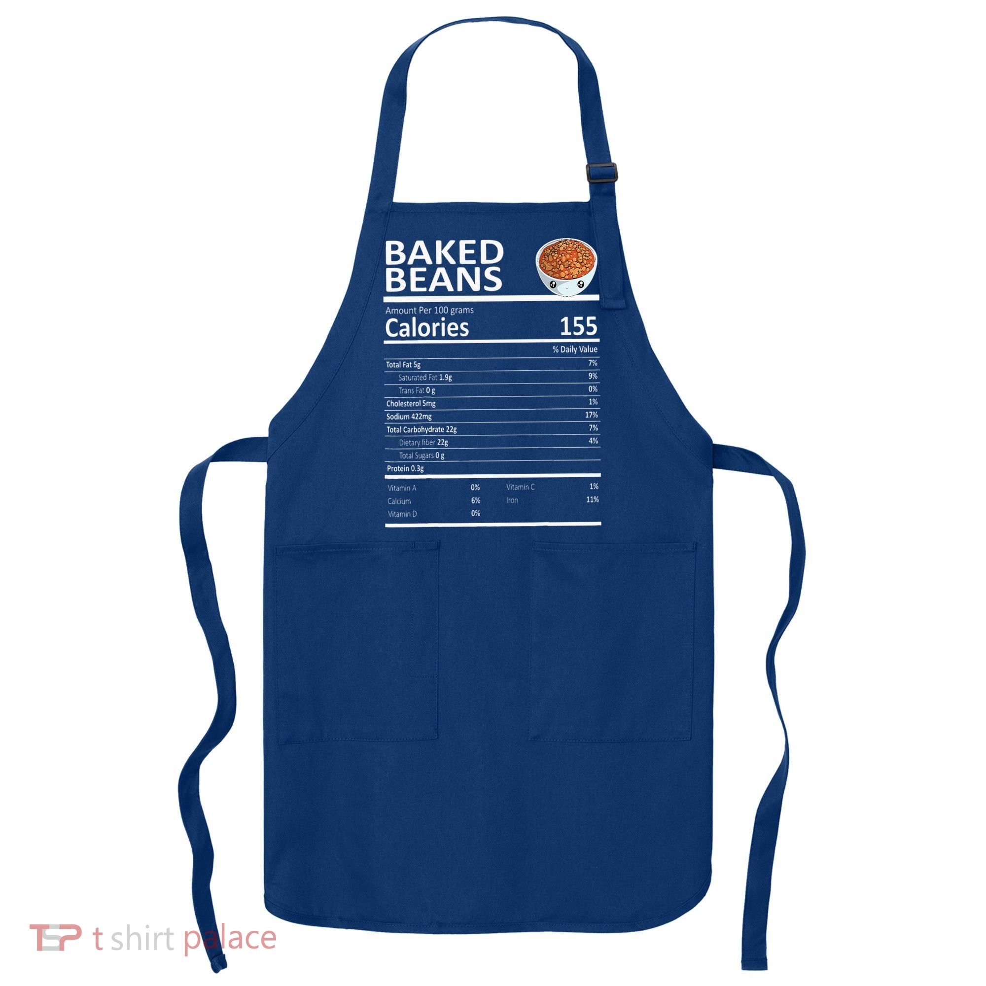 Baked Beans Nutritional Facts Thanksgiving XMas Gift Cute Apron