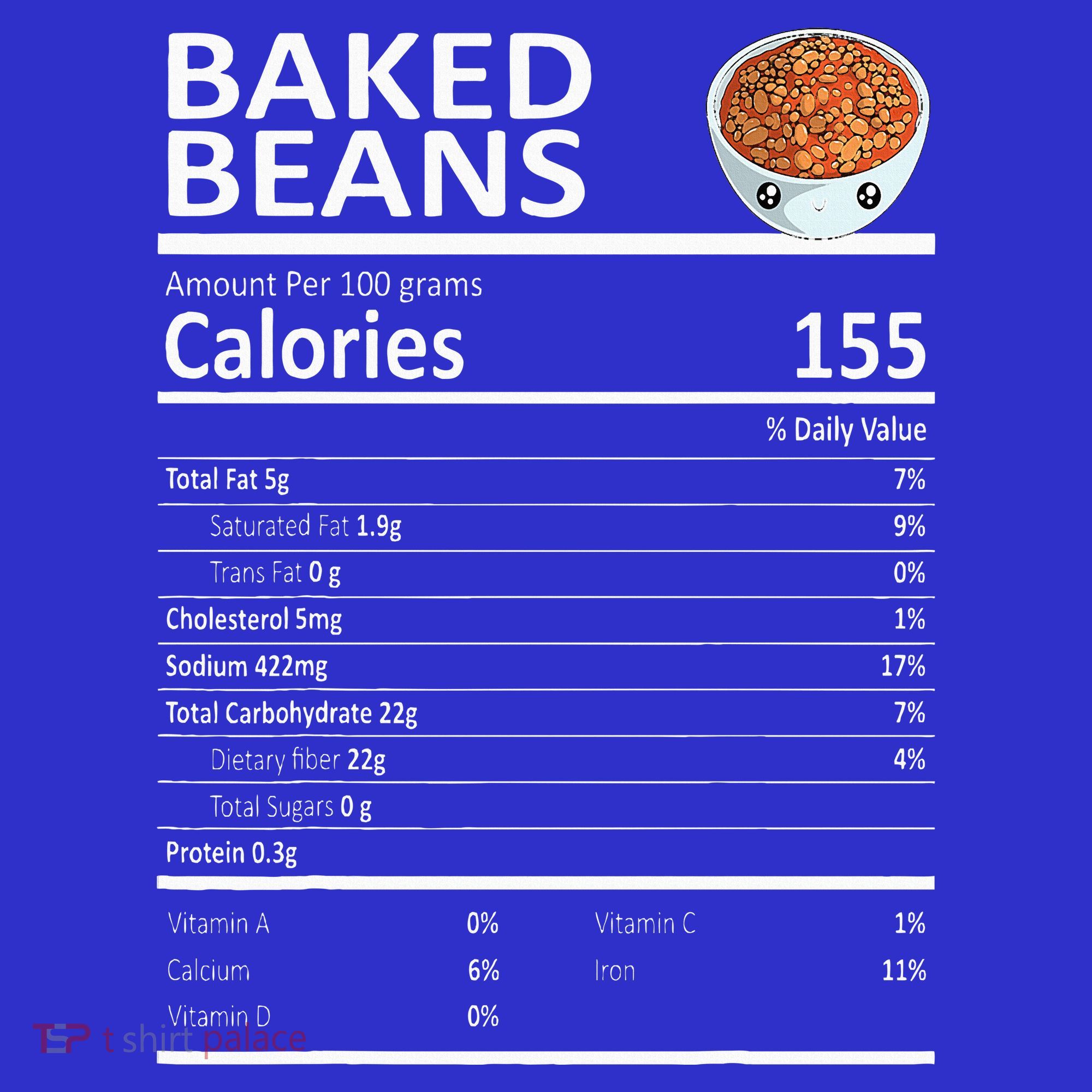 Baked Beans Nutritional Facts Thanksgiving XMas Gift Cute Sweatshirt