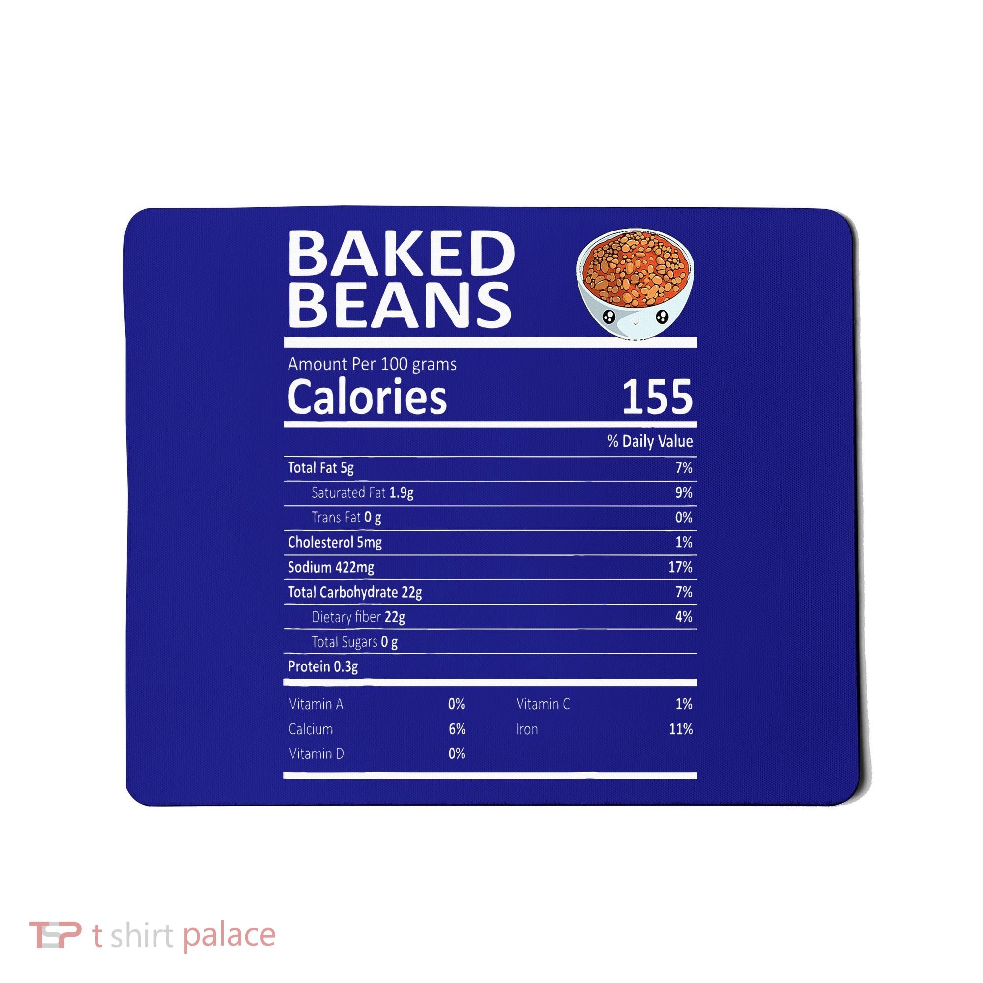 Baked Beans Nutritional Facts Thanksgiving XMas Gift Cute Mousepad