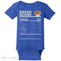Baked Beans Nutritional Facts Thanksgiving XMas Gift Cute Baby Bodysuit thumb 0