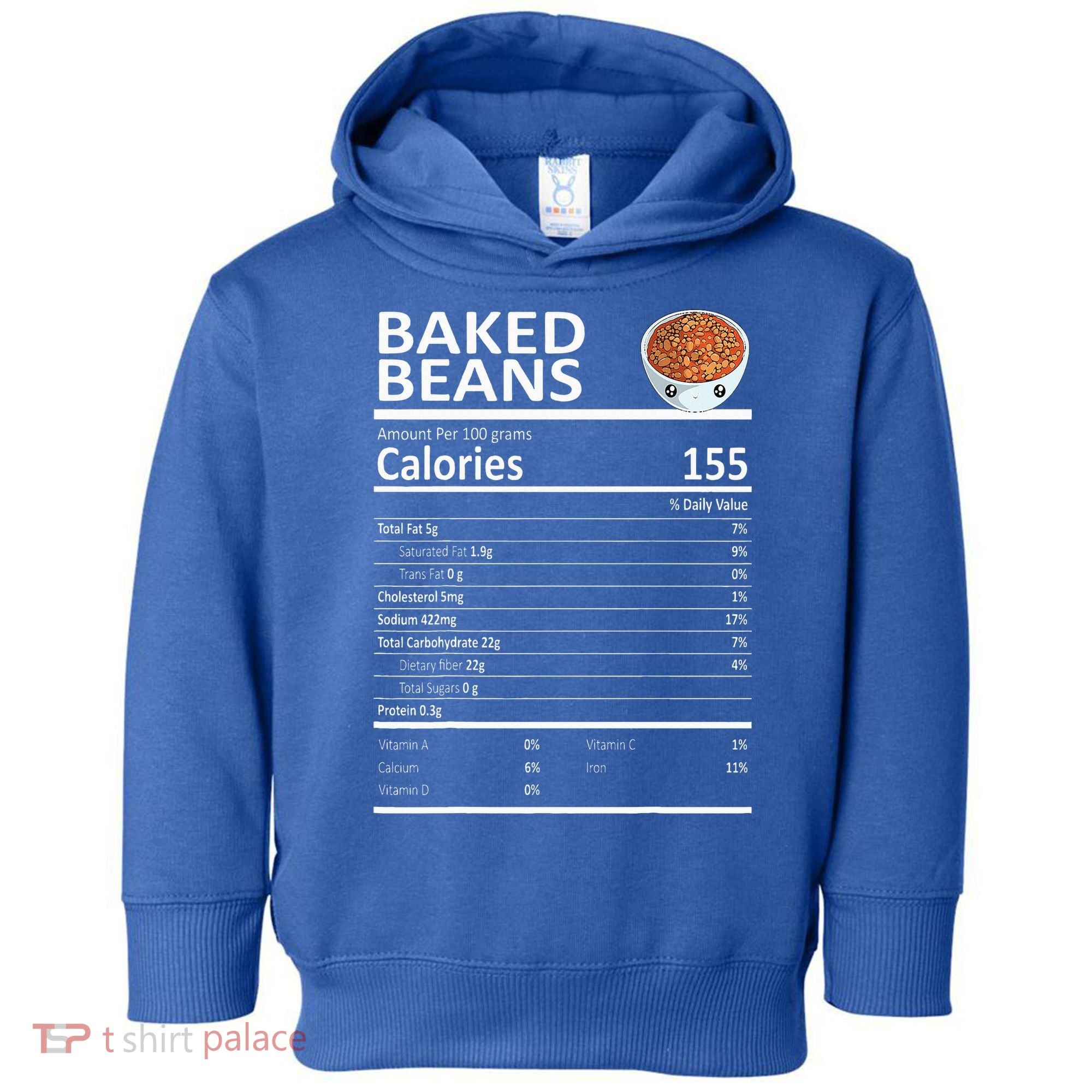 Baked Beans Nutritional Facts Thanksgiving XMas Gift Cute Toddler Hoodie
