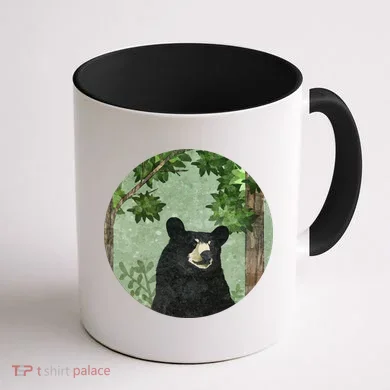 Black Bear Nature Coffee Mug back