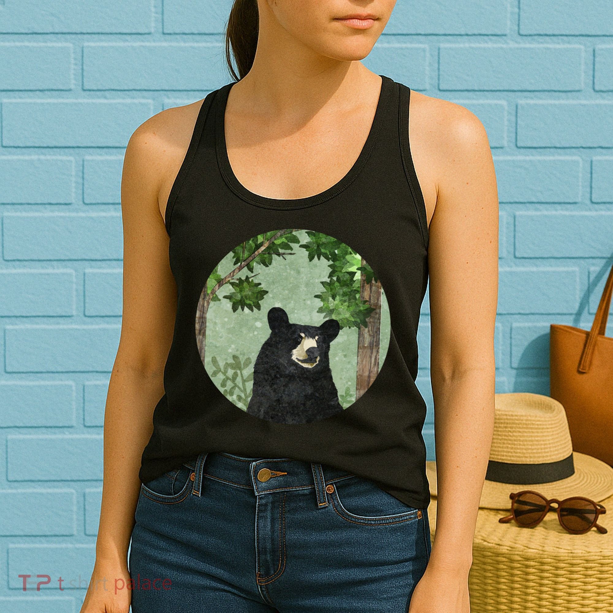 Black Bear Nature Women's Tank Top