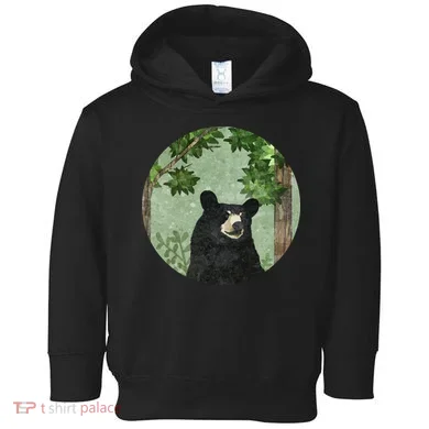 Black Bear Nature Toddler Hoodie