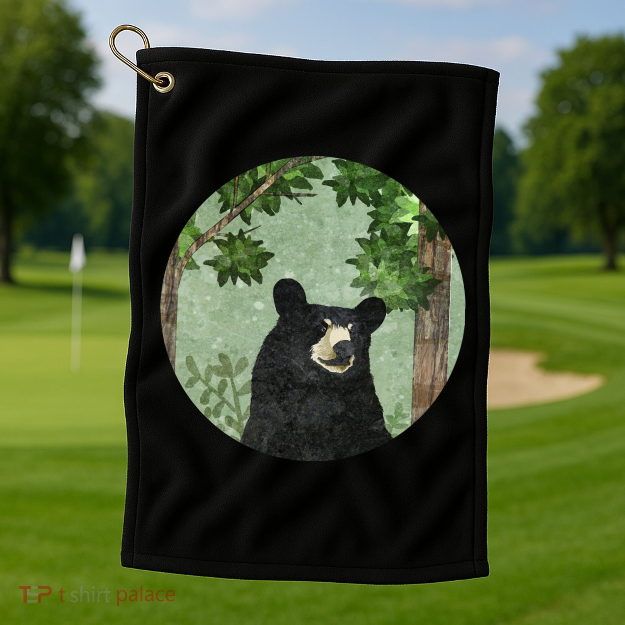 Black Bear Nature Golf Towel