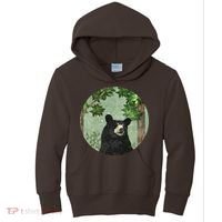 Black Bear Nature Kids Hoodie thumb 0