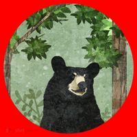 Black Bear Nature Santa Hat thumb 1