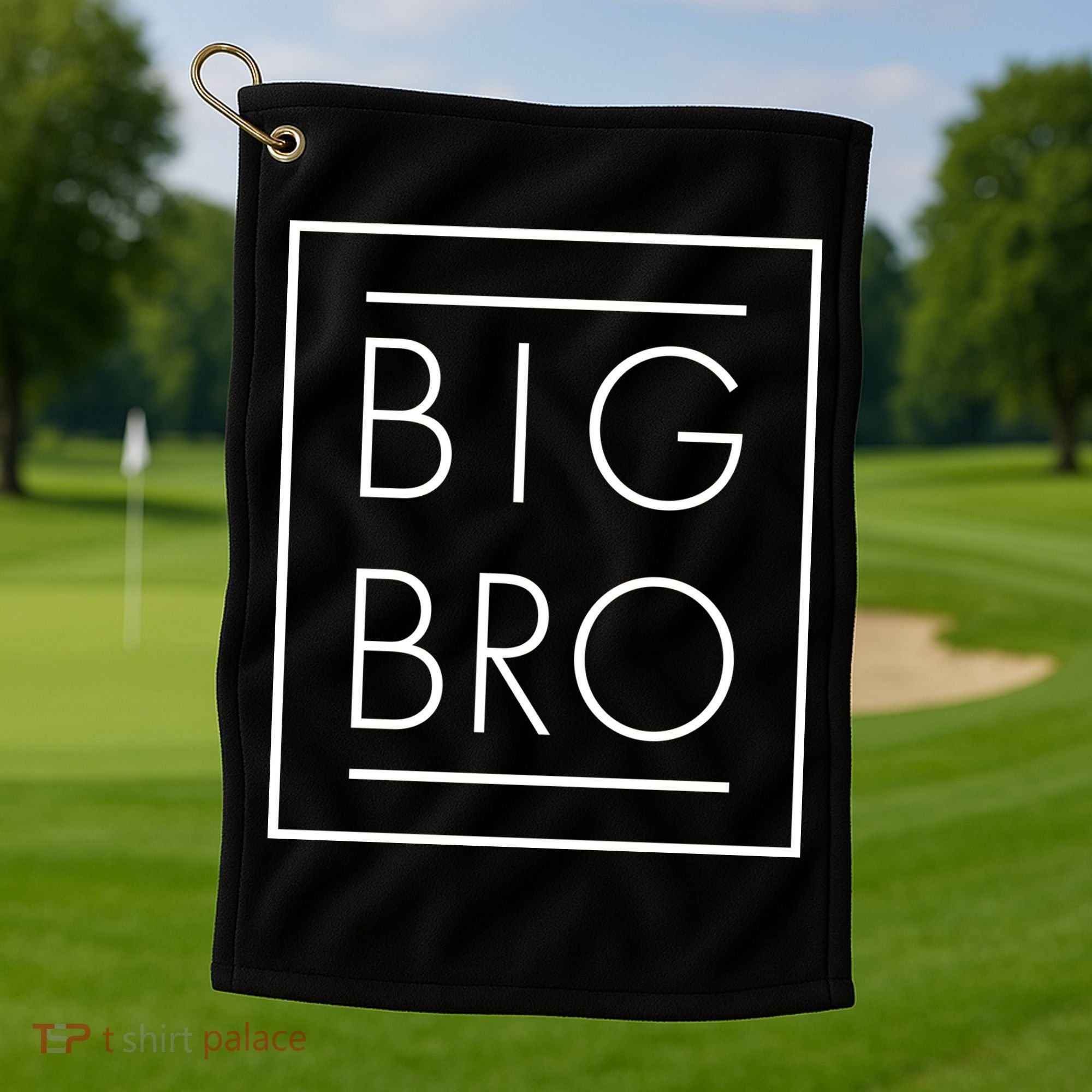 Big Bro New Baby Sibling Golf Towel