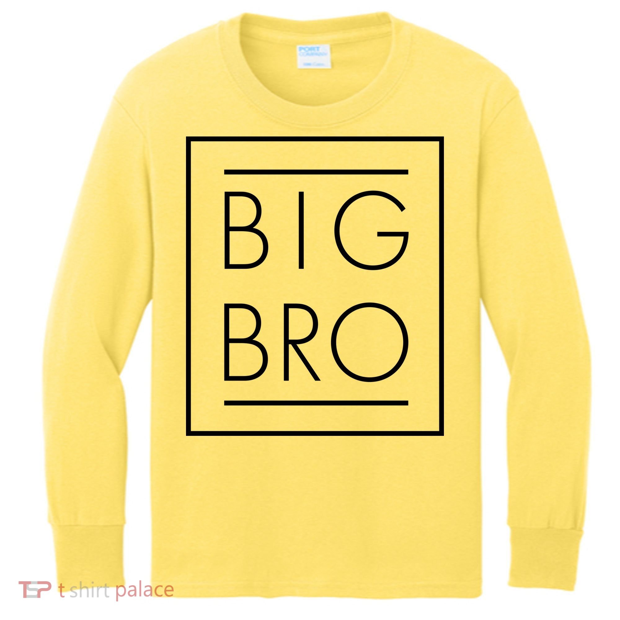 Big Bro New Baby Sibling Kids Long Sleeve Shirt