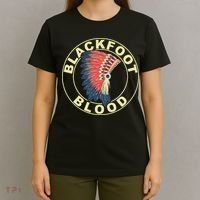 Blackfoot Blood Native American Headdress Blackfoot Tribe T-Shirt thumb 4