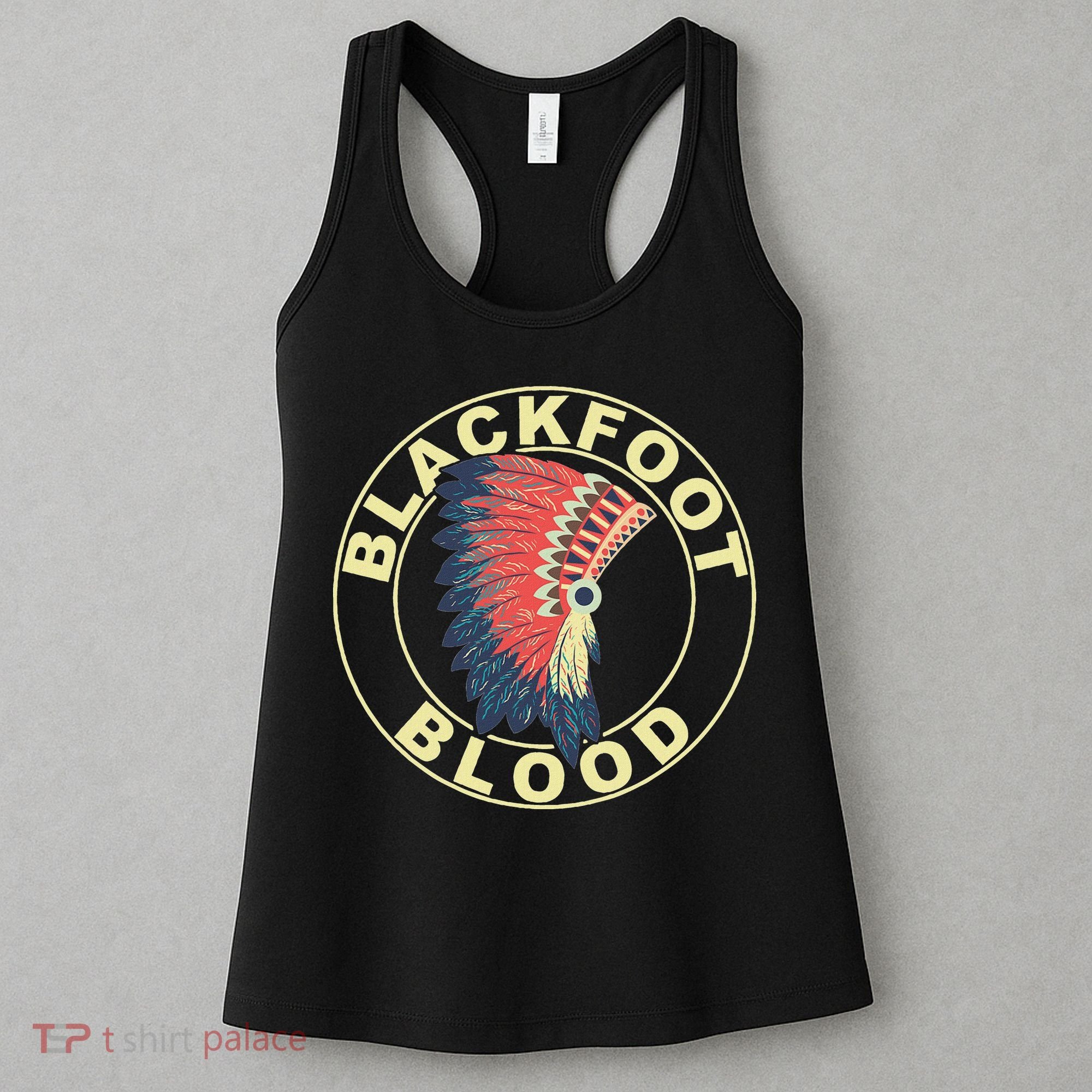 Blackfoot Blood Native American Headdress Blackfoot Tribe Women's Tank Top