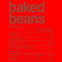 Baked Beans Nutrition Fact Funny Thanksgiving Christmas  Santa Hat thumb 1