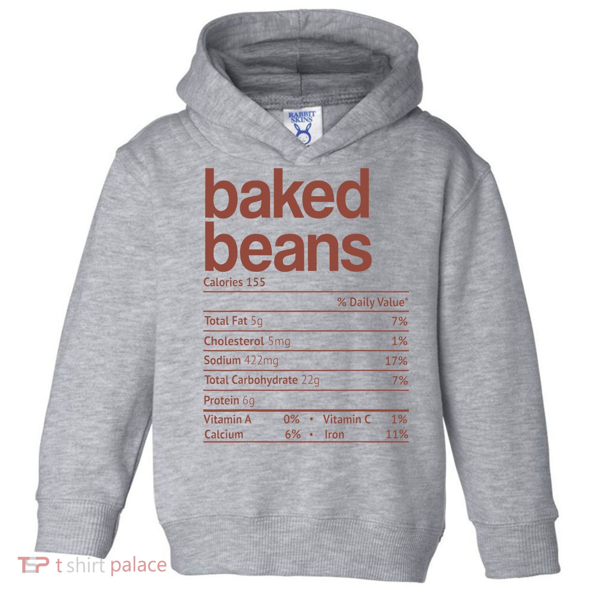 Baked Beans Nutrition Fact Funny Thanksgiving Christmas  Toddler Hoodie