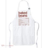 Baked Beans Nutrition Fact Funny Thanksgiving Christmas  Apron thumb 0