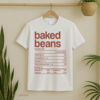 Baked Beans Nutrition Fact Funny Thanksgiving Christmas  T-Shirt thumb 2