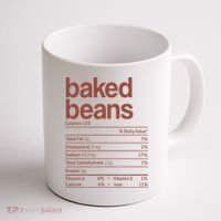 Baked Beans Nutrition Fact Funny Thanksgiving Christmas  Coffee Mug thumb 1