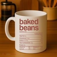 Baked Beans Nutrition Fact Funny Thanksgiving Christmas  Coffee Mug thumb 4