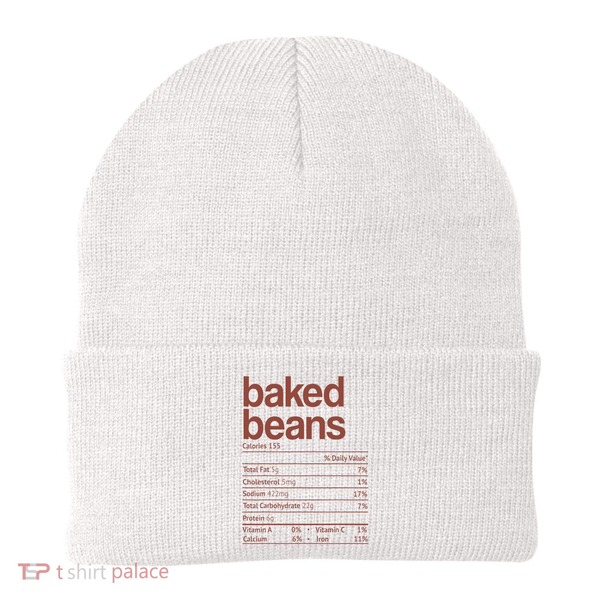 Baked Beans Nutrition Fact Funny Thanksgiving Christmas  Beanie