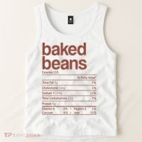 Baked Beans Nutrition Fact Funny Thanksgiving Christmas  Tank Top thumb 2