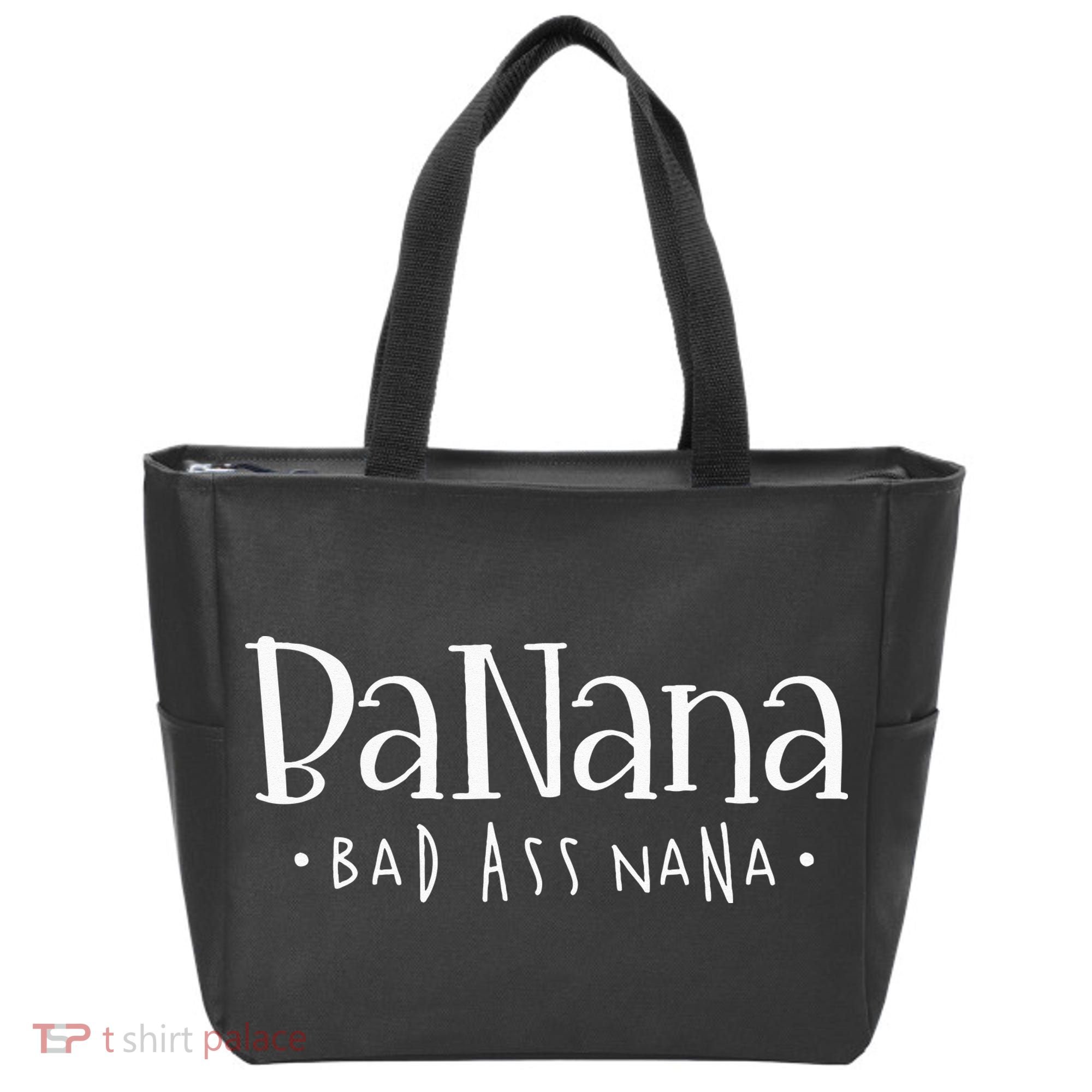 Banana Badass Nana Grammy Grandma Graphic Tee Gift Tote Bag
