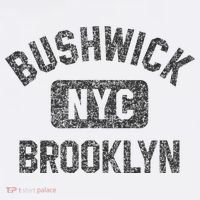 Bushwick Brooklyn Nyc Gym Style Black W Distress Black Print Mousepad thumb 1